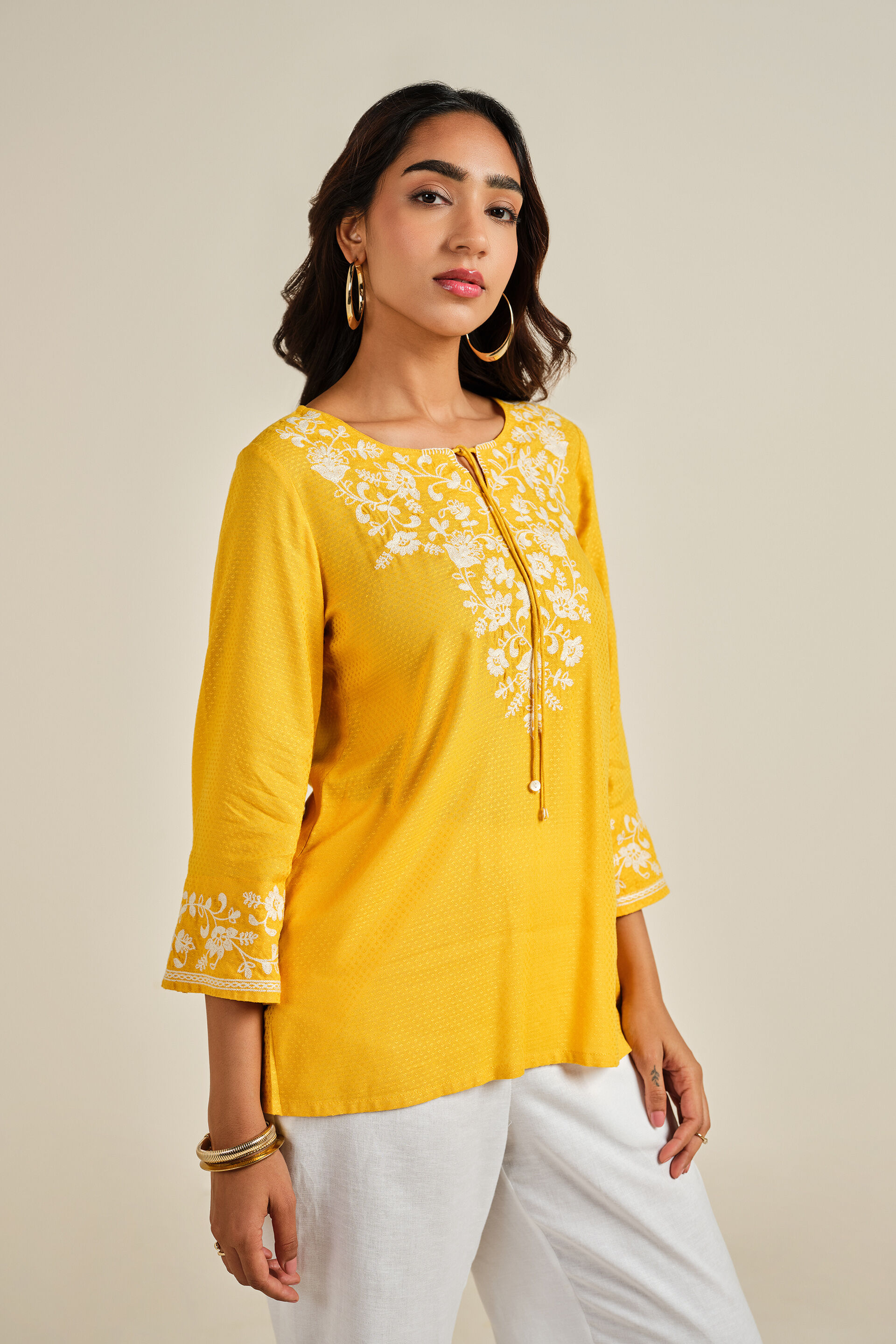 Andaz Mustard Top, Mustard, image 4